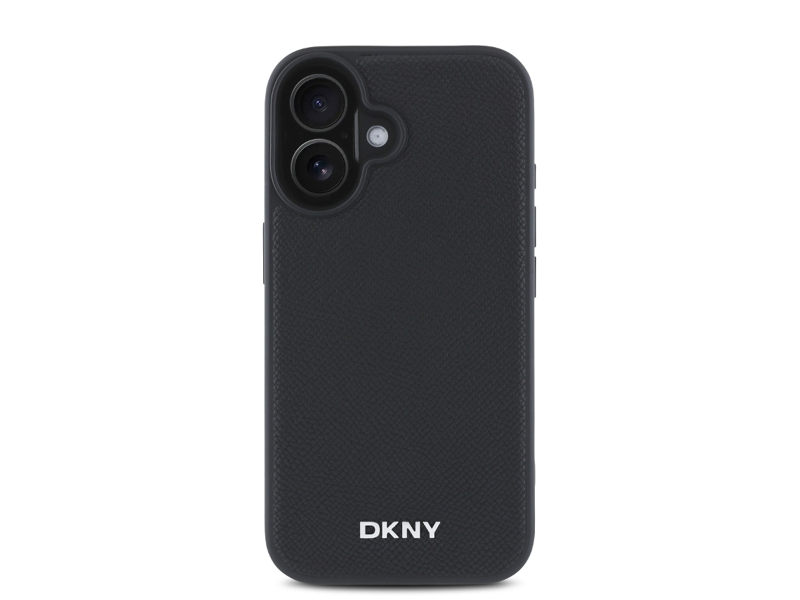Capa Magsafe Elegante Logótipo para iPhone 16 DKNY Preto