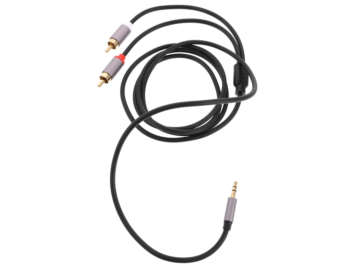 Cabo De Áudio De 3,5 Mm Para Conector Banhado A Ouro Duplo, Transmissão Sólida, Compatível.