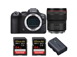 Eos R6 Mark Ii + Rf 14 35mm F/4 L Is Usm + 2 Sandisk 64gb Uhs ii 300mb/s + 1 Canon Lp e6nh + Ebook “20 Dicas para Fotos Que Impressionam” CANON