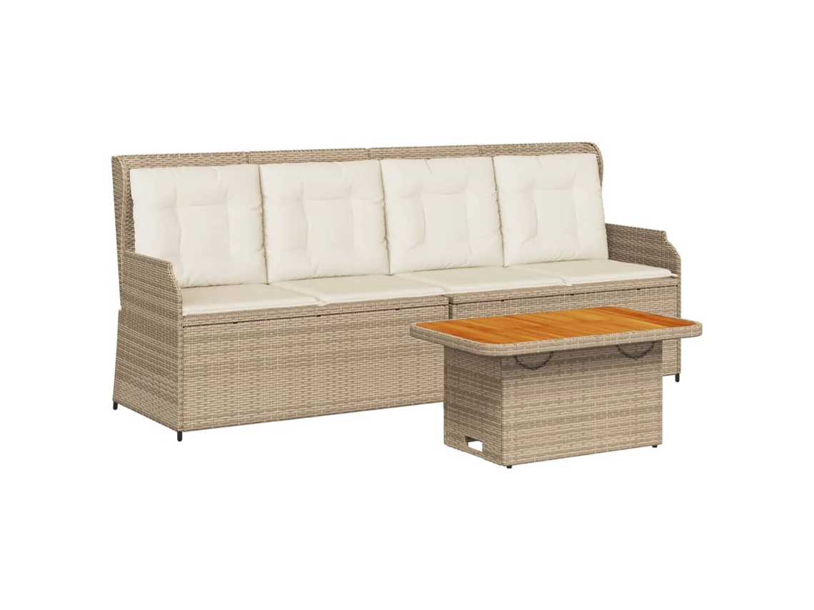 Garden Lounge Set, Garden Lounge Sets Vidaxl Bege Rattan / Vime (n/a)