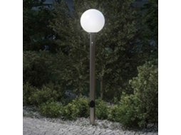Vidaxl Luminária De Poste Com Sensor E Tomada, 120 Cm, Aço Inoxidável, Ip44