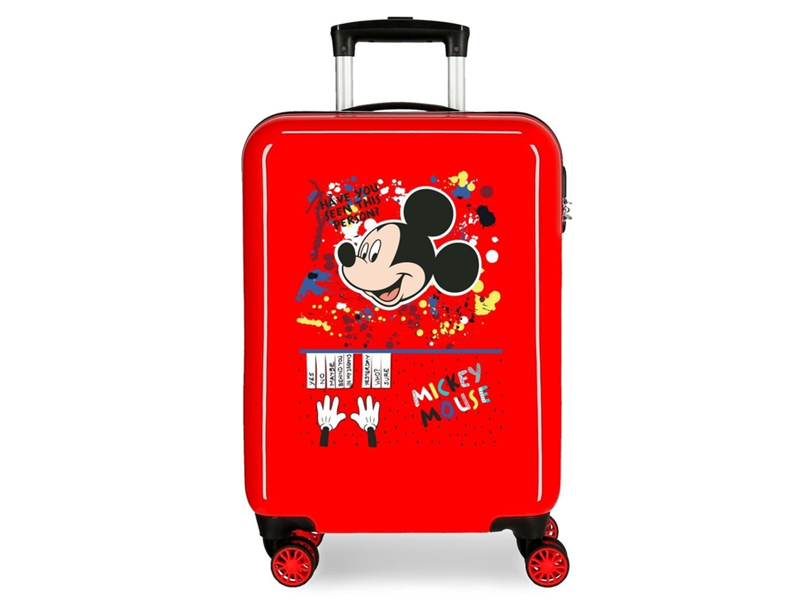 Mala de Viagem Infantil Cabine DISNEY Mickey Colour Mayhem Vermelho (50x38x20cm - 34L)