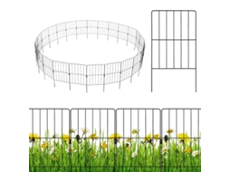 Cerca Decorativa De Metal Para Jardim 25 Peças Resistente À Ferrugem