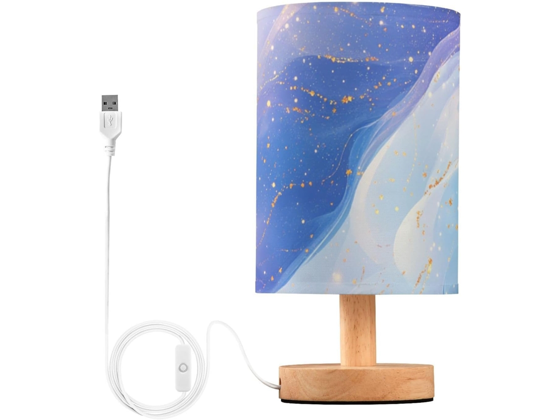 Luminárias De Mesa Kll Com Porta Carregamento Usb, Luminárias De Mesa Energéticas Em Azul, Rosa E Roxo Para Estudo