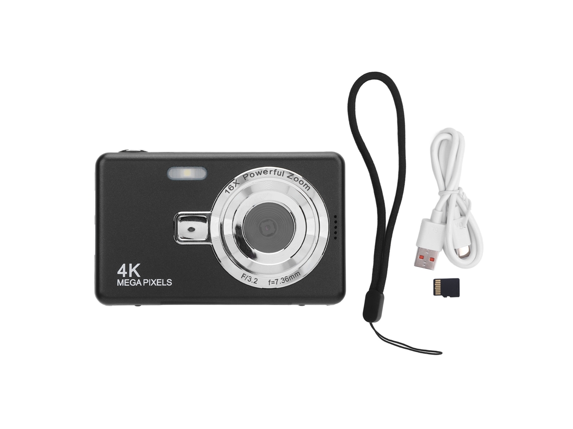 2026 câmera Digital, Câmera de Vídeo Dv, Câmera para Vlog com Tela de 2.4 Polegadas
