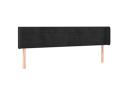 Cabeceira com Abas Veludo Marrom MAISON EXCLUSIVE (203x16x78 cm)