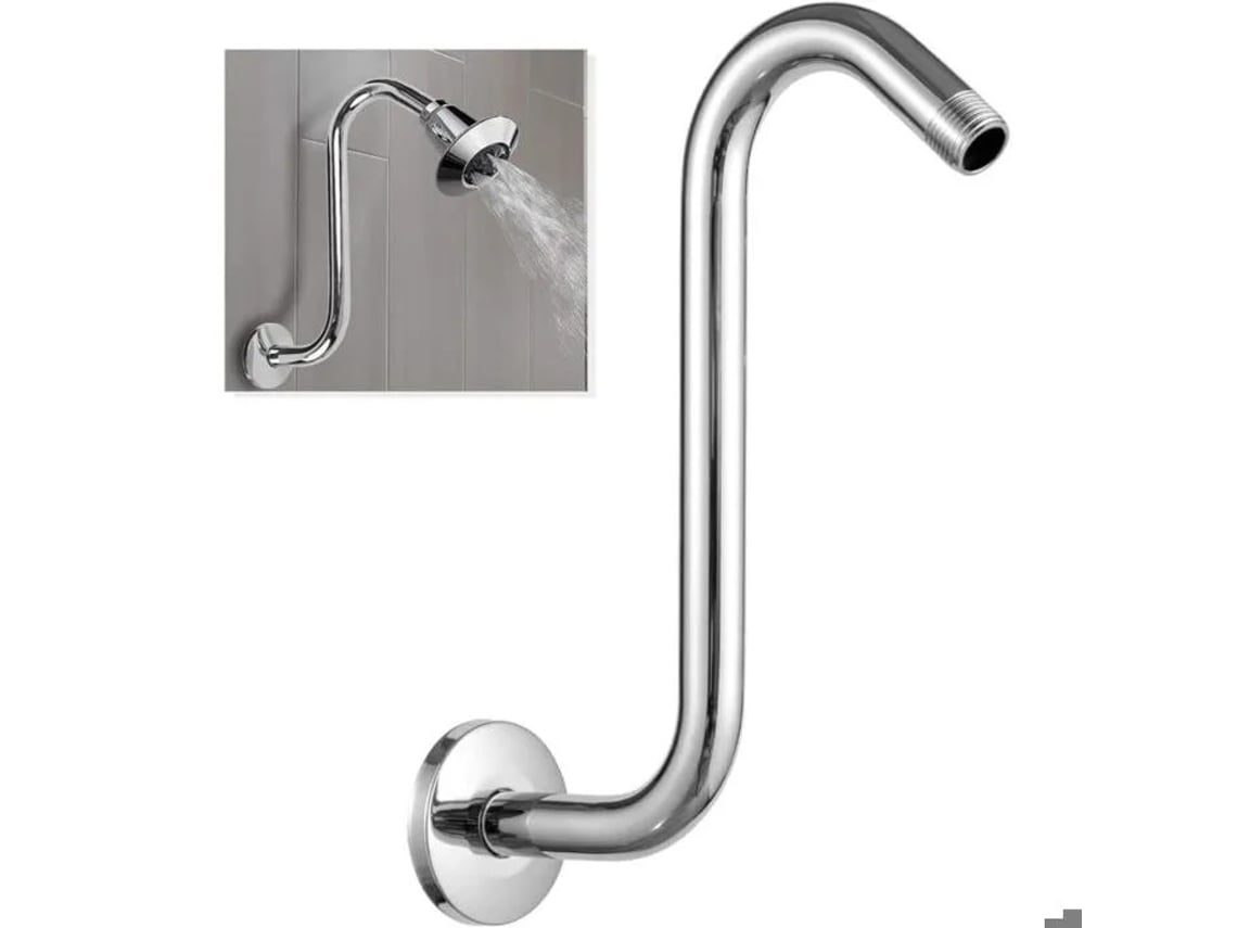 Aço Inoxidável Braço De Duche Extensão 20cm, Parede-montagem, Para Cabeça De Duche