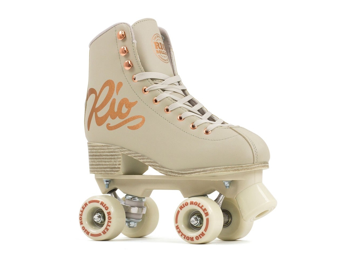 Patins 4 Rodas Rose Beige Eu 37Rio Roller