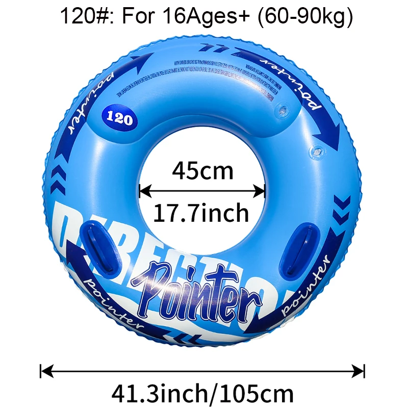 (azul 120) Boia Inflável Dupla Para Piscina, Brinquedo De Praia Para Adultos.