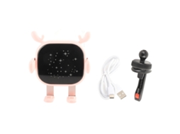 Carregador Sem Fio 15w Com Luz Ambiente Rosa
