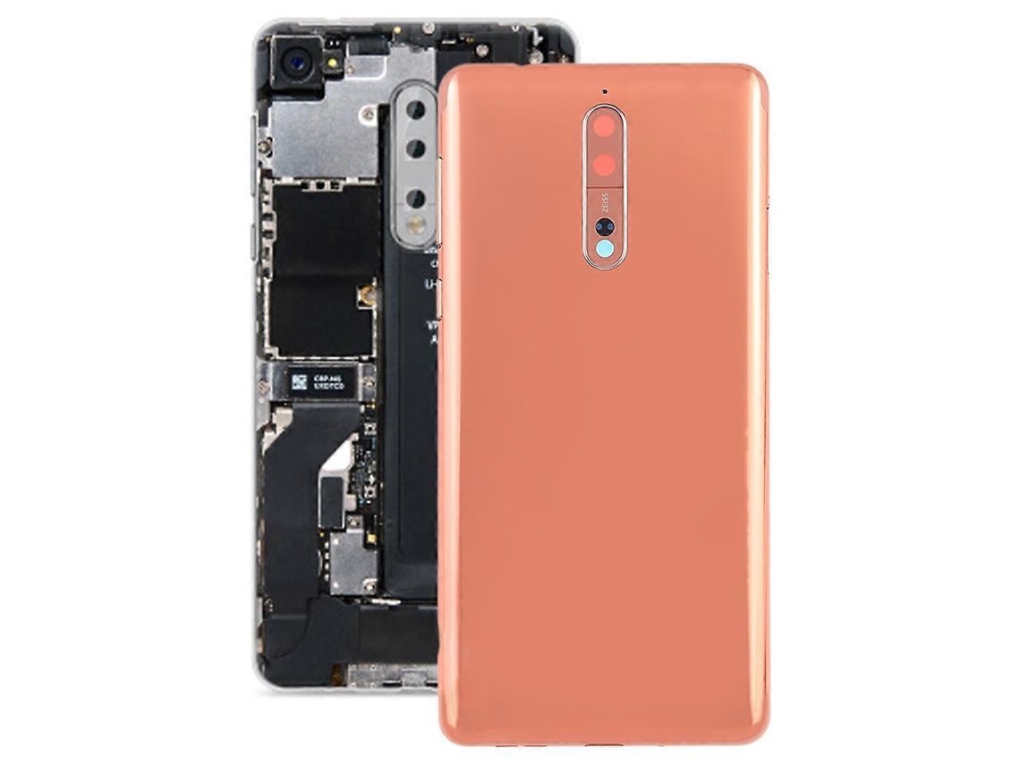 Tampa Traseira Da Bateria Com Lente Da Câmera E Botões Laterais Para Nokia 8