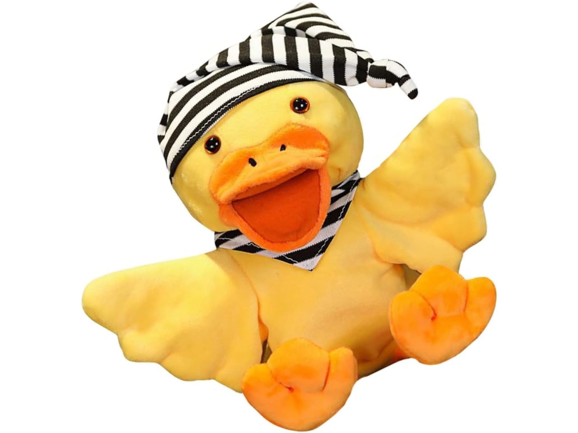 Pato De Pelúcia Para Crianças, Feito Curta E Polipropileno (pp),