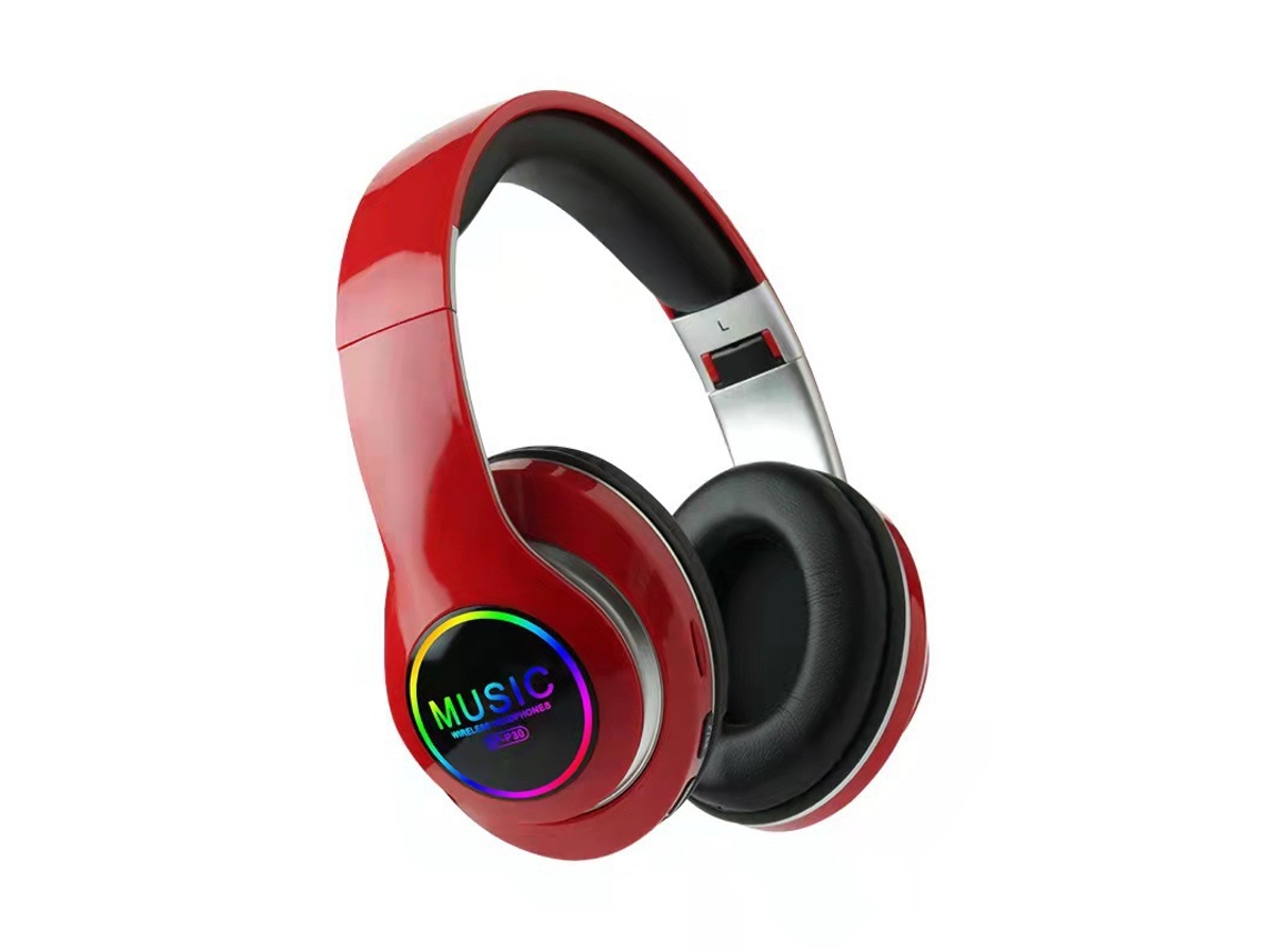 Auscultadores Bluetooth Ydcy Vj033 On Ear Vermelho
