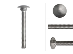 Parafuso Cabeça Redonda de Aço Inox M6 X 55 Mm 50 Peças WOVAR