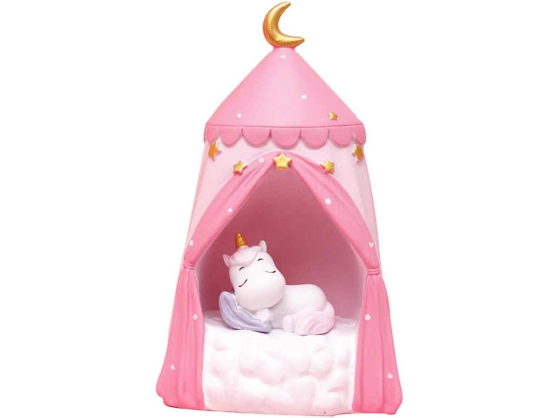 Luminária Noturna Unicórnio Decoração De Mesa Luminosa E Kawaii Para