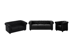 Conjunto Sofá E Poltrona Chesterfield