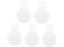 Fecho De Acrílico Transparente Sosoport Para Caixas E Portas, Conjunto De 5 Peças, Trava Resistente Para Caixas De Joias