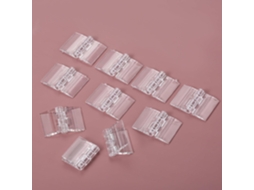 Conjunto De 10 Dobradiças Acrílicas Transparentes, Mini Dobradiças Dobráveis De Plástico Transparente Para Portas