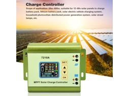 Controlador De Carga Solar Com Lcd E Ligação Em Alumínio Da Laxiscreed
