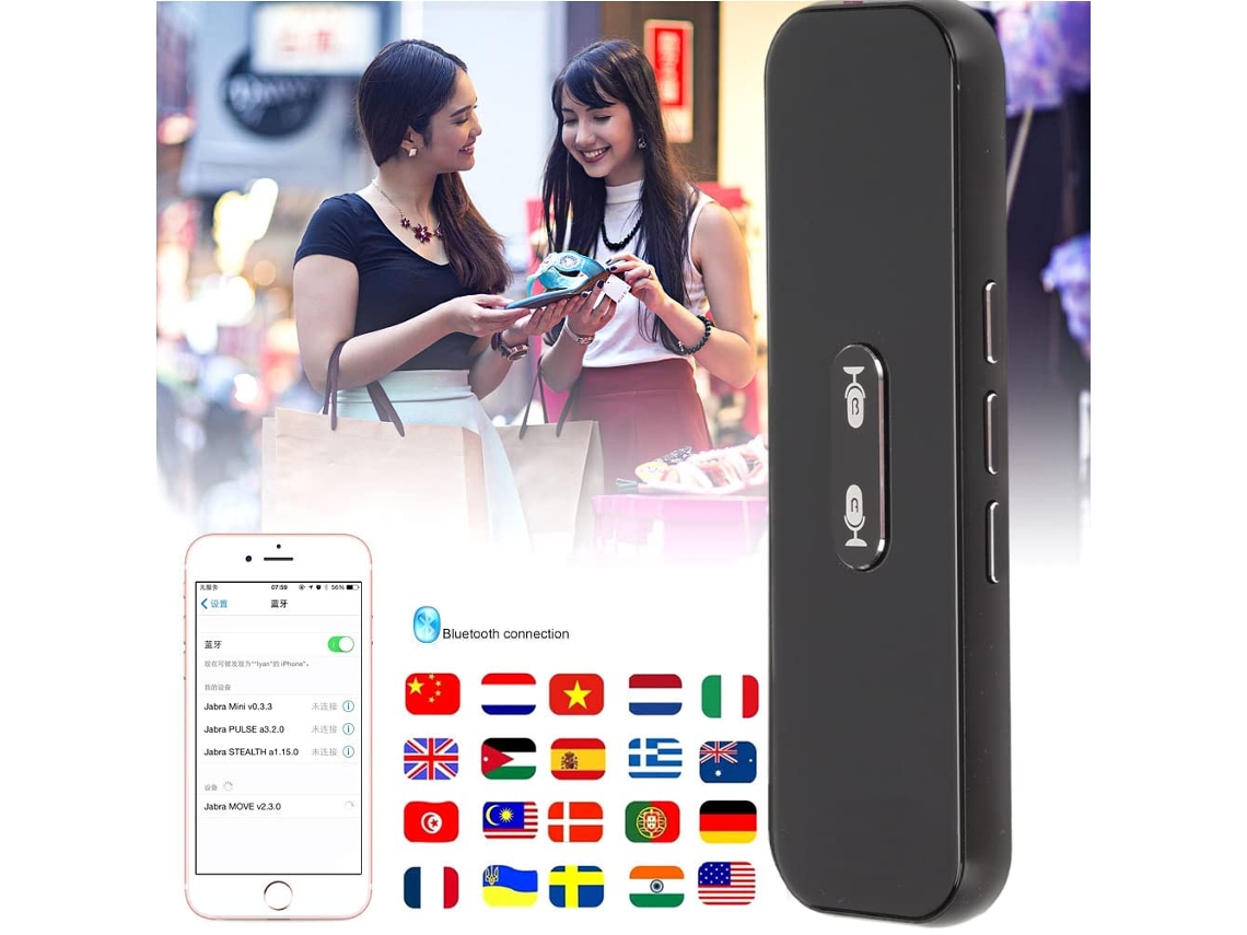 Novo f1a portátil inteligente tradutor de voz eletrônica bolso traductor  alto-falante inteligente multi idiomas in-english para traval - AliExpress