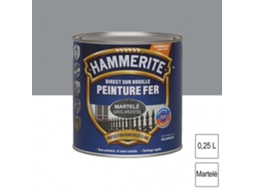 Tinta De Ferro Martelado Hammerite Julien 0,25l Cinza Ardósia Exterior Fosco Específico