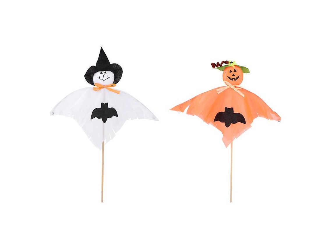 2 Peças de Decoração de Rosto Torto para Decorações de Halloween ALLINLESS