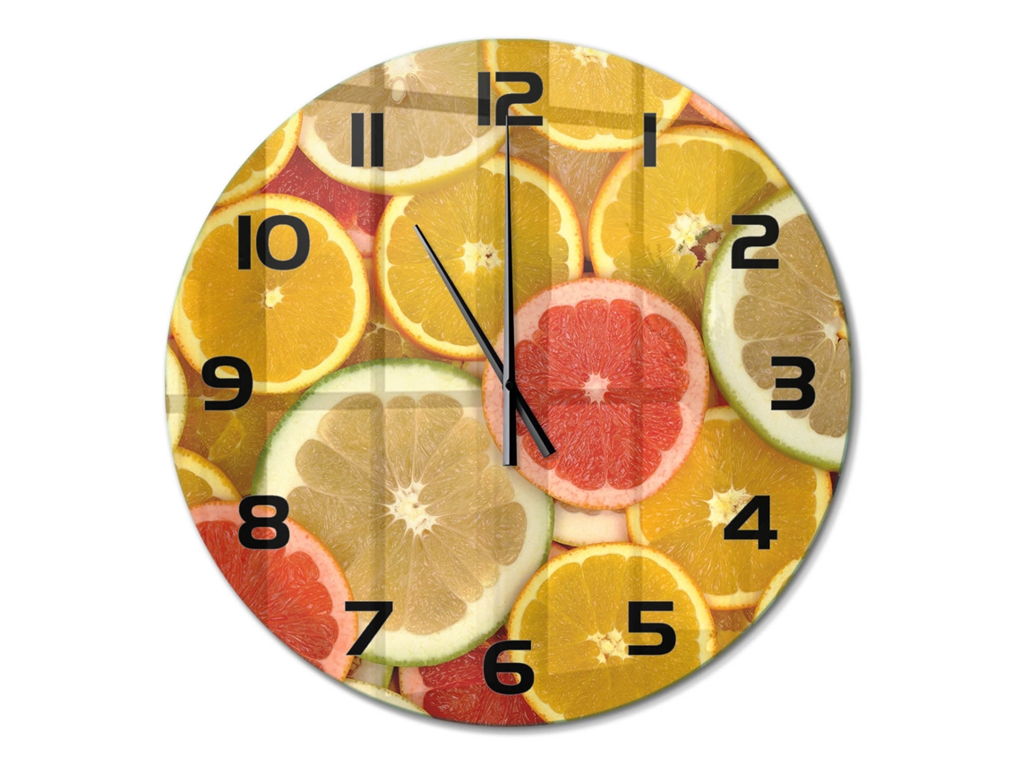 Relógio De Parede Multicor Decorativo Quadrado Espelharte (60 Cm)