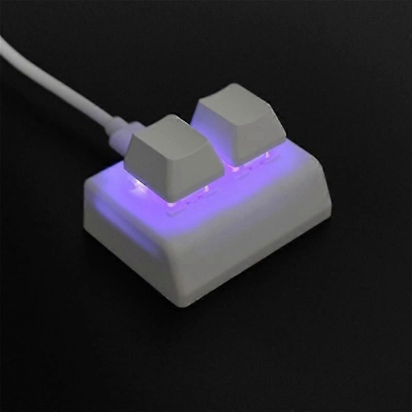 Teclado De Programação Macro Com 2 Teclas Rgb, Mini Teclado Para Jogos E Desenho, Personalizado Switch Vermelho Osu G -aquaforge