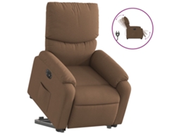 Electric Stand Up Recliner Chair, Electric Stand Up Recliner Chairs Vidaxl Marrom Tecido