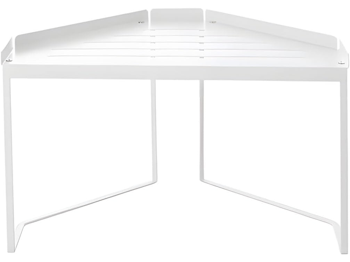 Prateleira De Canto Grande E Empilhável, Construída Em Aço Carbono, Com Design Resistente À Ferrugem, Ideal Para