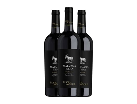 Vinho LUCE DEL SOLE Malvasia Preta Puglia (0.75 L - 3 Unidades)