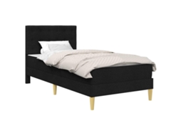 Estrutura de Cama com Colchão MAISON EXCLUSIVE Preto 100 X 200 cm