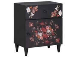 Vidaxl Mesa-de-cabeceira Com Gaveta Multicolor 50 X 33 X 60 Cm