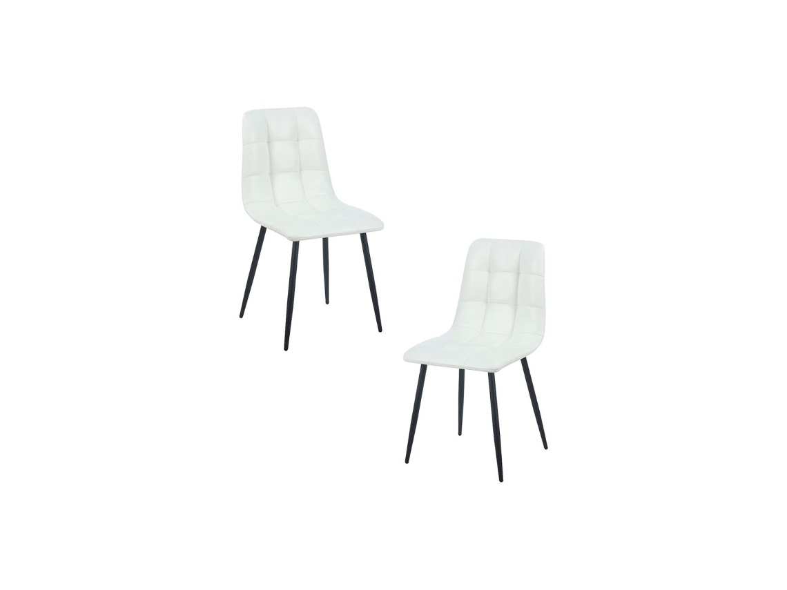 Pack 2 Cadeiras Stuhl Couro Sintético - Branco