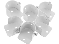 Conjunto De 10 Suportes De Aço Inoxidável Para Varão De Guarda-roupa, Ideais Para Cortinas De Banheiro Conjunto De 10 Suportes De Aço I