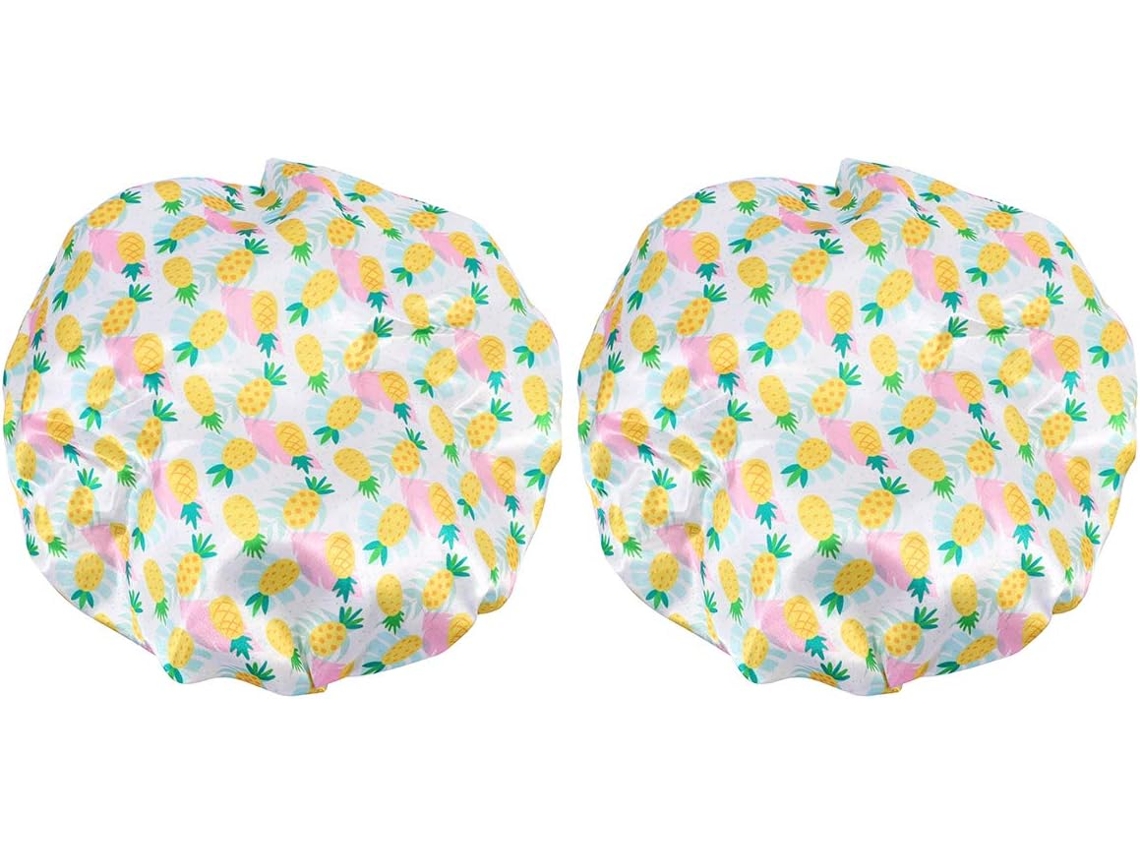 Touca De Banho Impermeável Baluue 2 Peças, Touca De Banho Feminina, Acessórios Para Banheiro, Proteção Para Os Cabelos