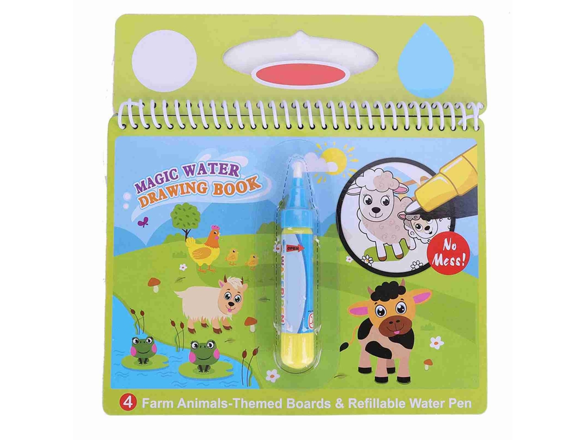 Ats libro de Dibujo Con Água e Lápis para Crianças Meninas Pintura Brinquedo Educativo Presente Fazenda
