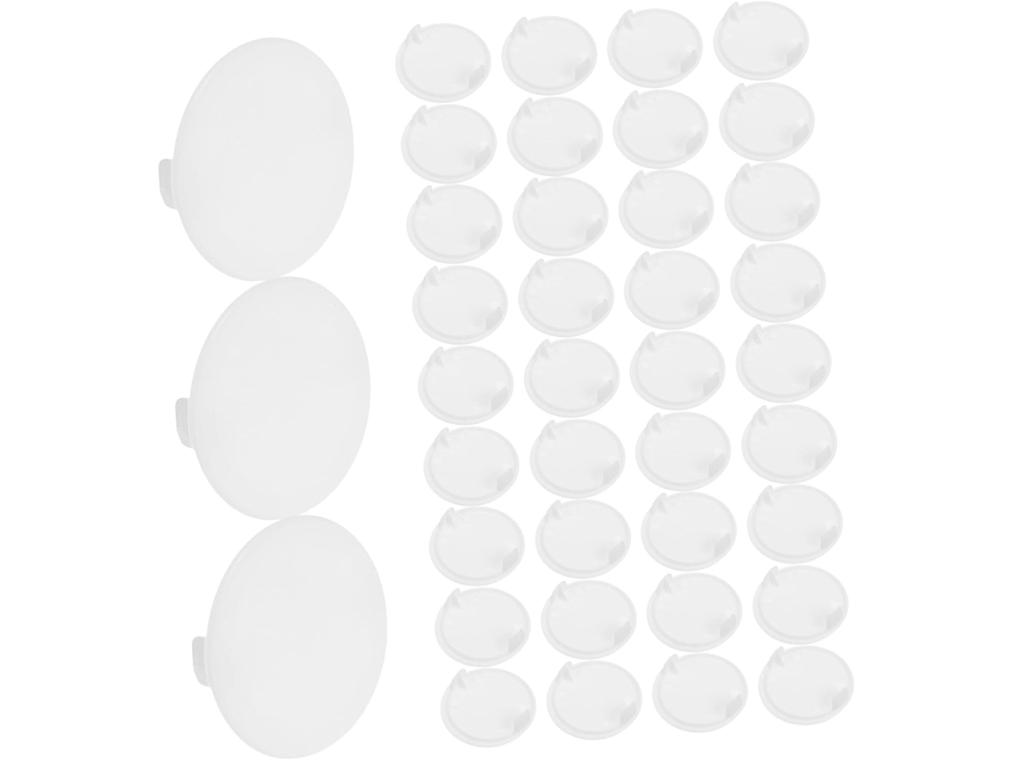 Alipis Conjunto De 50 Peças Tampas Plásticas Decorativas Para Furos Em Móveis, Mesas, Armários, Cadeiras E Cozinhas