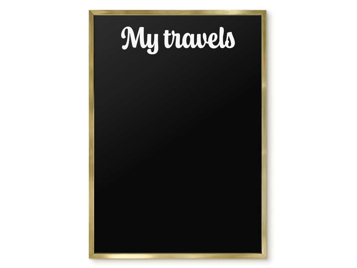 Magnetic Wall Board My Travels For The Office Espelharte (50x70 Cm)