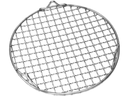 Grelha Redonda De Aço Inoxidável Para Churrasco Com Pés De Apoio, Ideal Para Camping Grelha Redonda De Aço Inoxidável Para Churrasco Co Gokoco