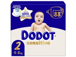 Fraldas Sensitive 4 8kg T2 Dodot