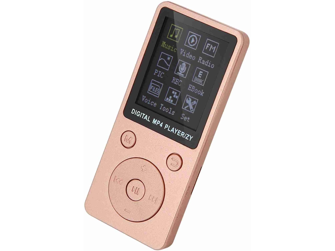 Leitor de MP4/MP3 de 32 GB, tela de 32 GB, bateria com duração de 8 horas, rádio FM, música digital, tela de 1,8", entrada para cartão de memória, com livro e rádio inclusos.