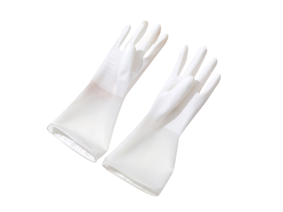 Luvas de Borracha Reutilizáveis, Anti derrapantes para Limpeza de Cozinha | S/MARCA