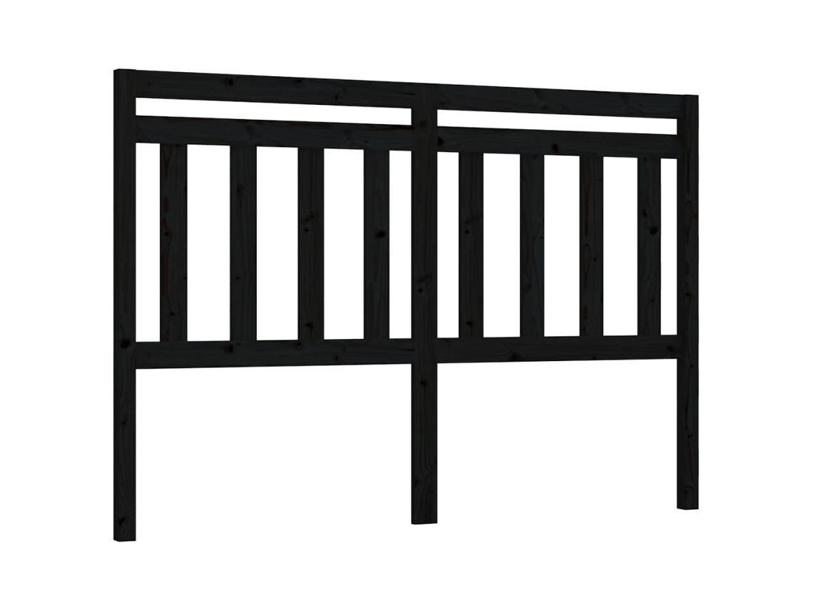 Cabeceira de Cama 146x4x100 Cm Pinho Maciço Marrom MAISON EXCLUSIVE