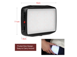 Luz Led Rgb Portátil Mini Para Vídeo E Fotografia, Luz De Relleno Para Câmera Dslr