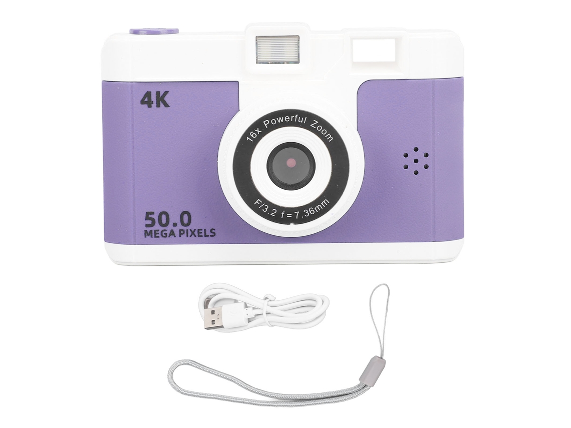 Câmara Digital Compacta Pequena Com Lentes Duais, Sem Fio Para Vlogging E Vídeo
