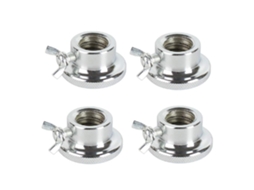 Conjunto De 4 Presilhas Duplas Antiderrapantes Com Trava Para Barras E