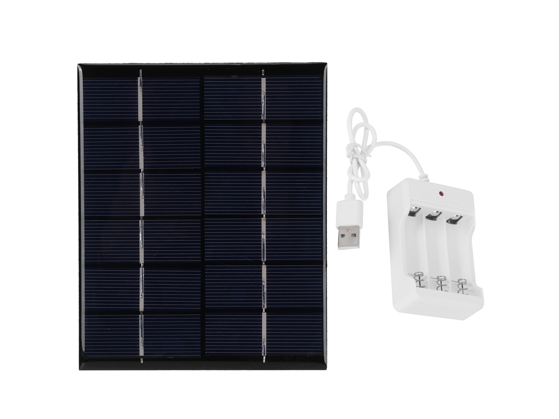 Painel solar 2w 6v com carregador de bateria AA, para projetos científicos e DIY S/MARCA