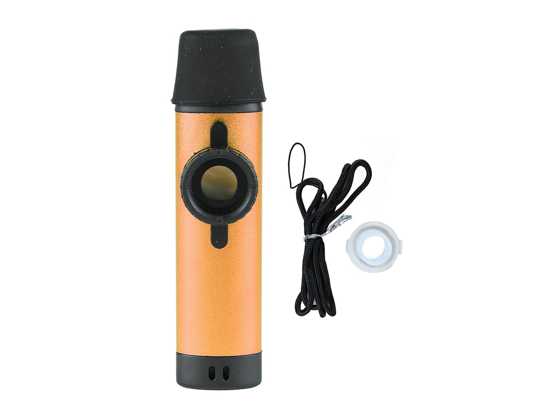 Kazoo Profissional Alumínio Ajustável 5 Membranas Dourado Crianças