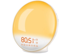 Lurelia Despertador Analógico Com Nascer E Pôr Do Sol, Despertador Eletrônico Led